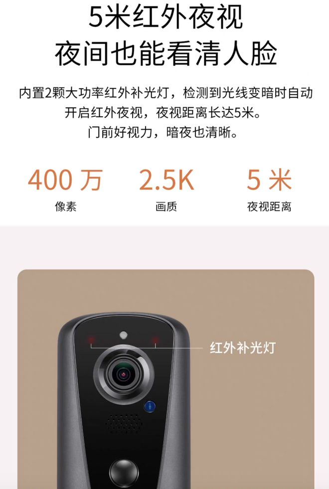 TP-LINK 推出 TL-DB54H 可视门铃：4MP 传感器157 元(图3)