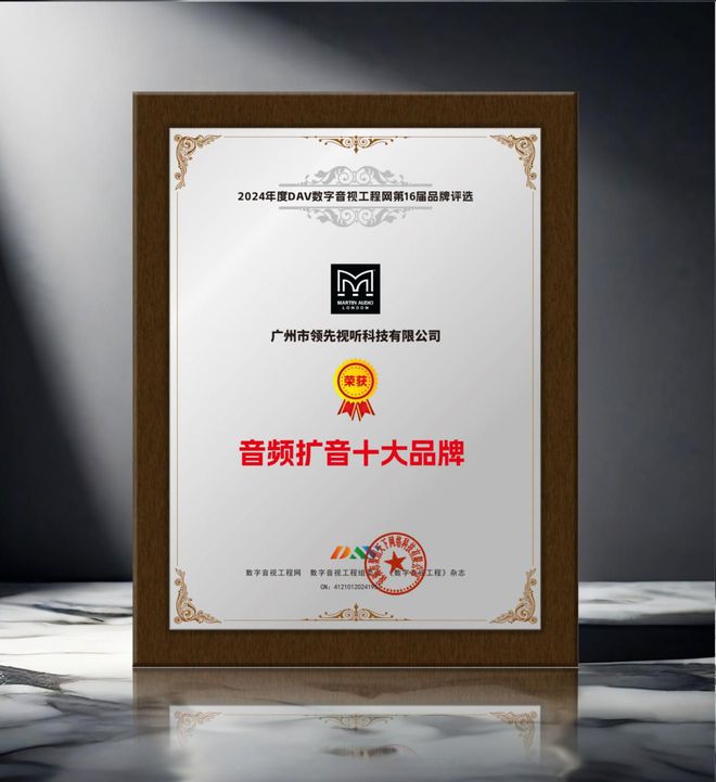 喜讯来袭！ DAV01“2024年度音频扩音十大品牌”名单公布！(图3)