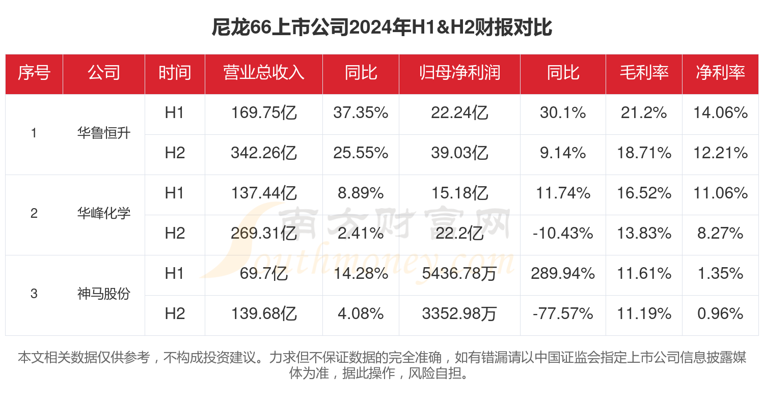 尼龙66行业上市公司现状如何（2024年全年）(图1)