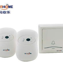 门铃无线家用不用电池一拖二拖一电子遥控远距离智能穿墙防水门玲(图1)