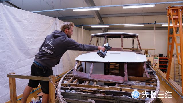 先临三维高精度无线D扫描仪赋能经典船舶数字化修复(图2)