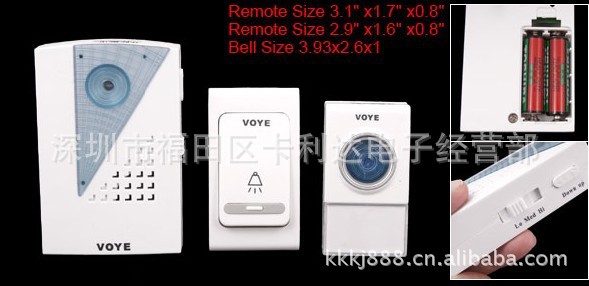 Govee 防水无线门铃 无须钻孔 直插式接收器(图1)