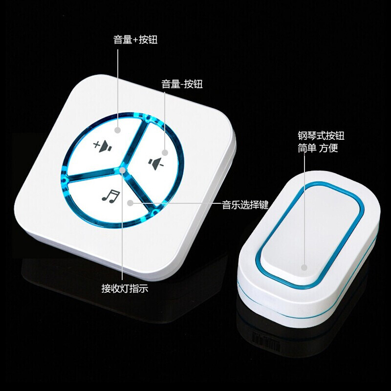 无线WIFI可视门铃 手机智能远程无线对讲 家用别墅电子猫眼 爆款(图1)