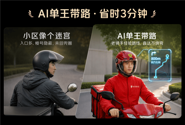 京东外卖AI智能头盔发布：动动嘴就能接单！自动识别商户环境(图2)
